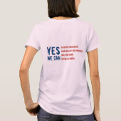 Barack Obama YES WE KUNNEN (beide zijden) T-shirt (Achterkant)