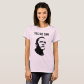 Barack Obama YES WE KUNNEN (beide zijden) T-shirt (Voorkant volledig)