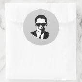 Barack Obama zonnebril Ronde Sticker (Tas)