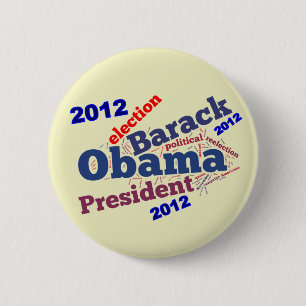 Barack Obama's herverkiezing Cloud Button