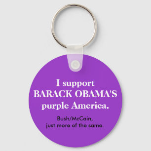 Barack Obama's Paarse Amerikaanse sleutelhanger