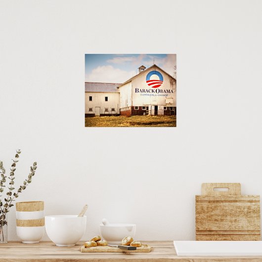 Barack Obama's presidentiële campagne Poster (Keuken)