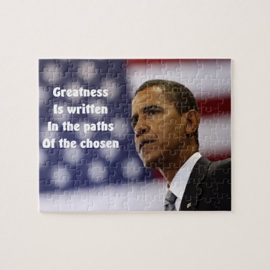 Barack Obama's tributepuzzel Legpuzzel (Horizontaal)