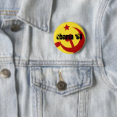 Barack Obamaschange, Obama'08 Ronde Button 5,7 Cm (In situ)