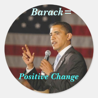 Barack = Positive Change sticker