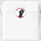 BARACK POWER RONDE STICKER (Tas)