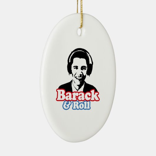 BARACK & ROLL KERAMISCH ORNAMENT (Rechts)