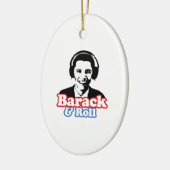 BARACK & ROLL KERAMISCH ORNAMENT (Links)