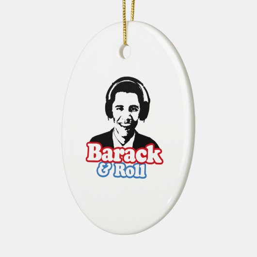 BARACK & ROLL KERAMISCH ORNAMENT (Links)