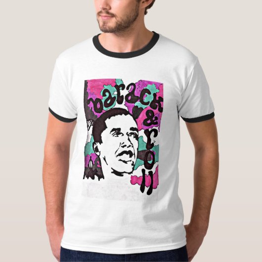 Barack & Roll (Mannen) T-shirt (Voorkant)