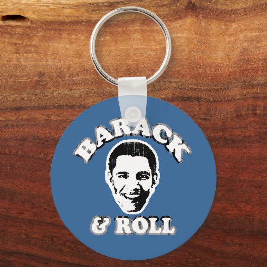 Barack & Roll .png Sleutelhanger (Voorkant)