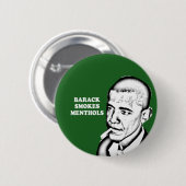 Barack Smokes Menthols Ronde Button 5,7 Cm (Voorkant /achterkant)