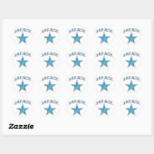 barack star ronde sticker (Vel)