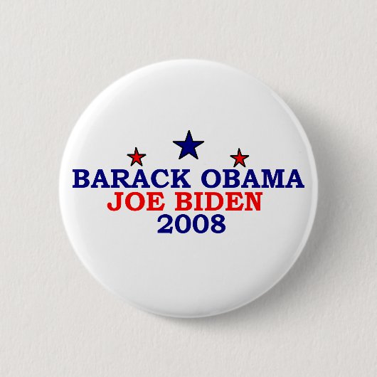 Barack Stars Ronde Button 5,7 Cm (Voorkant)