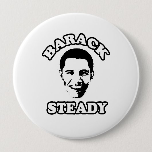 BARACK STEADY -.png Ronde Button 4,0 Cm (Voorkant)