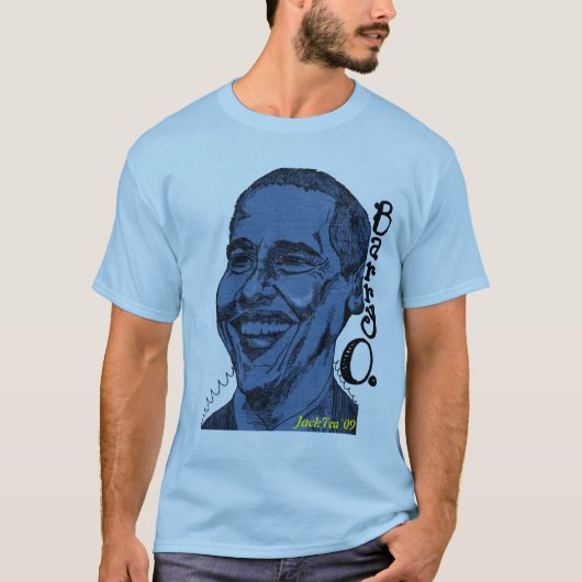 Barack T-shirt Blue, JackTea '09 (Voorkant)