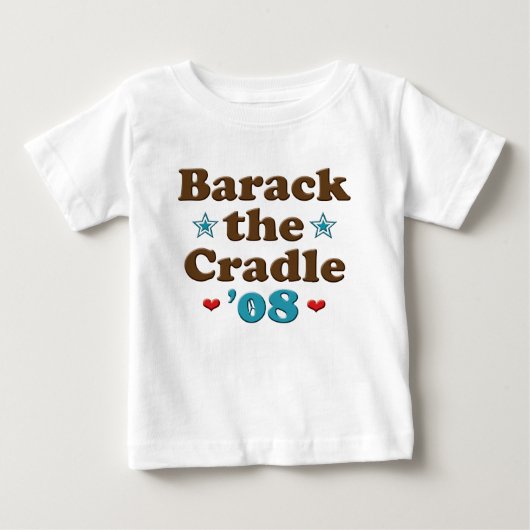 Barack the Cradle 08 Obama Baby Long Meve T-shirt (Voorkant)