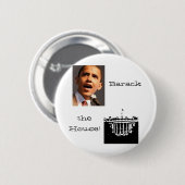 Barack the House! knoop Ronde Button 5,7 Cm (Voorkant /achterkant)