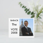 Barack the Vote Briefkaart (Staand voorkant)