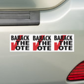 Barack the Vote Bumpersticker (Op auto)