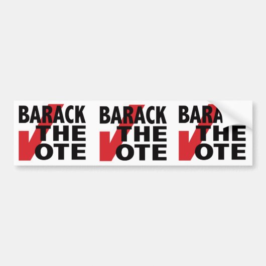 Barack the Vote Bumpersticker (Voorkant)