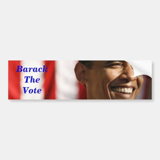 Barack the Vote Bumpersticker (Voorkant)