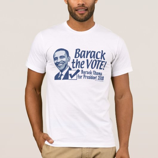 Barack the Vote Shirt  (Voorkant)