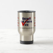 Barack the Youth Vote Travel Mug Reisbeker (Center)