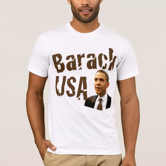 Barack USA Pro-Obama T-Shirt (Voorkant)