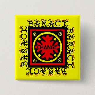 BARACK VOOR VERANDERINGSPELD VIERKANTE BUTTON 5,1 CM