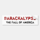 Barackalyps Bumpersticker (Voorkant)