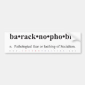 Baracknofobische Bumpersticker (Voorkant)