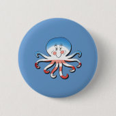 BARACKTOPUS RONDE BUTTON 5,7 CM (Voorkant)