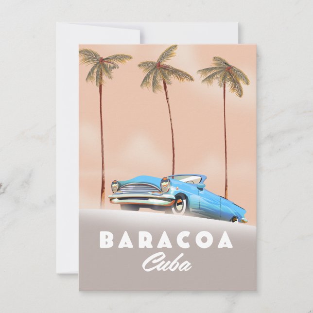 Baracoa Cuba Antiek auto (Voorkant)