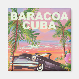 Baracoa Cuba auto reisposter Magneet