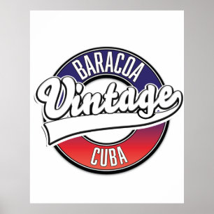 Baracoa cuba logo poster