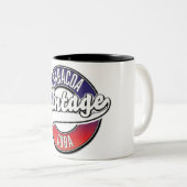 Baracoa cuba logo tweekleurige koffiemok (Voorkant rechts)