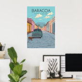 Baracoa Cuba Reisposter Poster (Thuiskantoor)