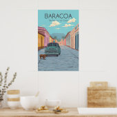 Baracoa Cuba Reisposter Poster (Keuken)