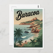Baracoa Cuba Vintage Briefkaart (Voorkant / Achterkant)