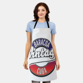 Baracoa Cuba vintage logo Schort (Gedragen)