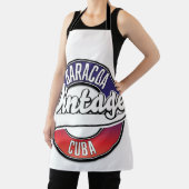 Baracoa Cuba vintage logo Schort (Insitu)
