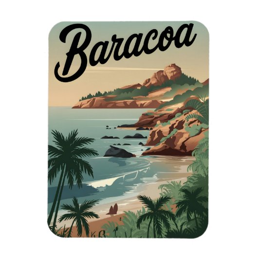 Baracoa Cuba Vintage Magneet (Verticaal)