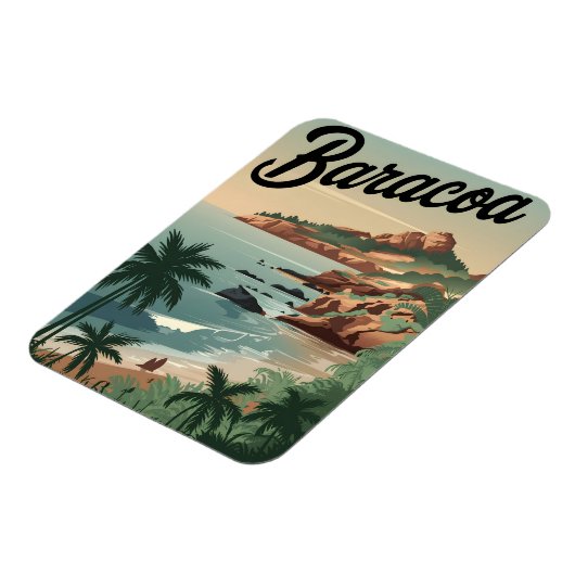 Baracoa Cuba Vintage Magneet (Linkerzijde)