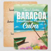 Baracoa Guantánamo Prov poster van de Cubaanse str Kaart (Voorkant / Achterkant)