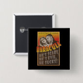 Baracula - Barack Obama Movie Poster Vierkante Button 5,1 Cm (Voorkant /achterkant)