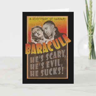 Baracula - Gelukkig Halloween Barack Obama Kaart