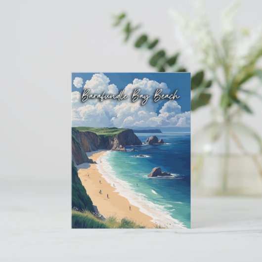 Barafundle Bay Beach Wales Briefkaart (Staand voorkant)