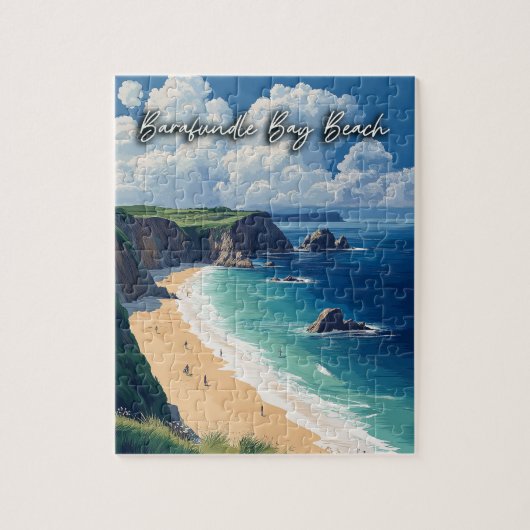 Barafundle Bay Beach Wales Legpuzzel (Verticaal)