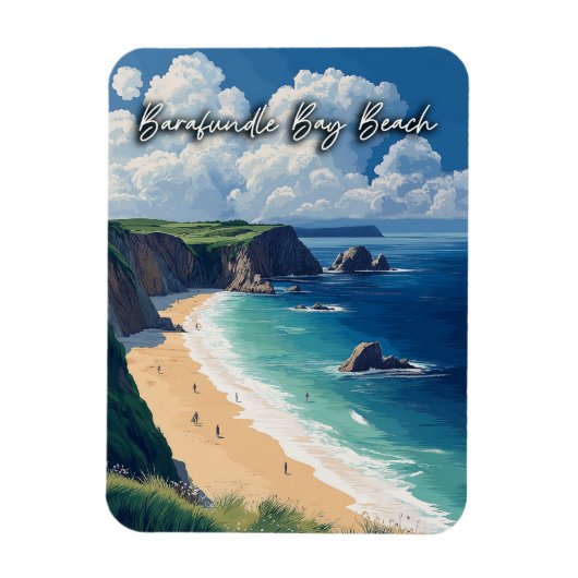 Barafundle Bay Beach Wales Magneet (Verticaal)